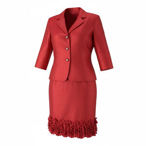 Nicolette Dark Pink Two Piece Skirt Set Size 16